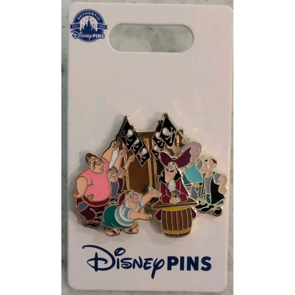 Disney Peter Pan Captain Hook Mr Smee Pirate Villains 2022 Pin New OE Disney Pin